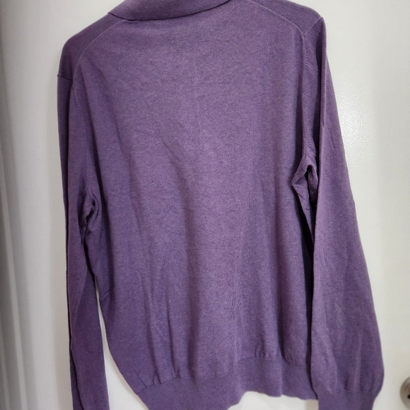 JoS. A.Bank RESERVE LONG SLEEVE 10% SILK 90% COTTON MEN'S SWEATER  L - Picture 7 of 11